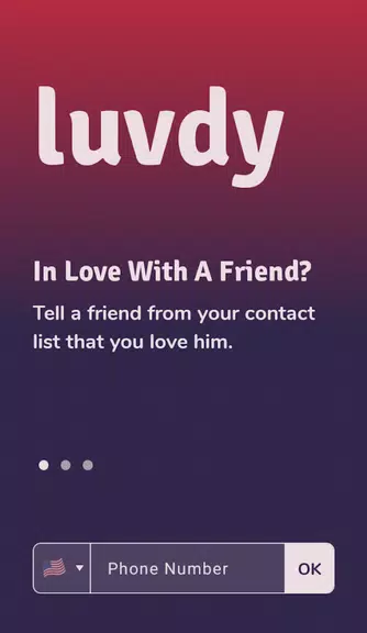 luvdy - Anonymous Dating Among Friends 스크린샷 0