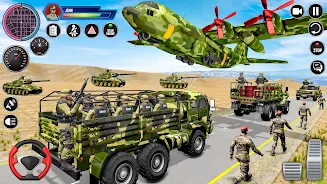 Army Vehicle Transporter Truck Screenshot 2