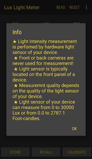 Lux Light Meter Pro Screenshot 2