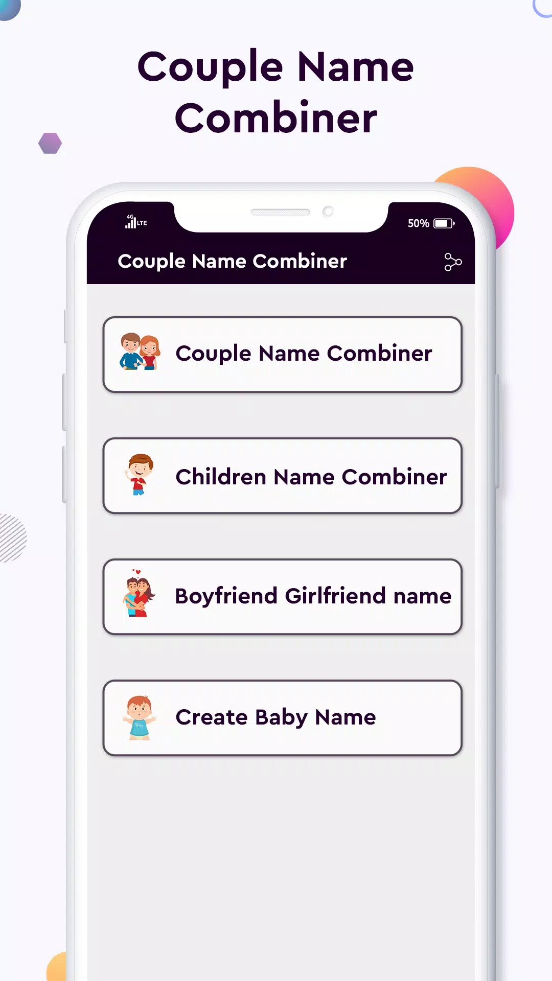 Baby name Couple Name Combiner Screenshot 1