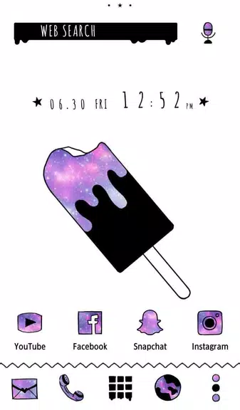 Popsicle Galaxy Theme應用截圖第0張