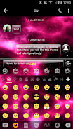 SMS Messages GlassNebula Theme スクリーンショット 3