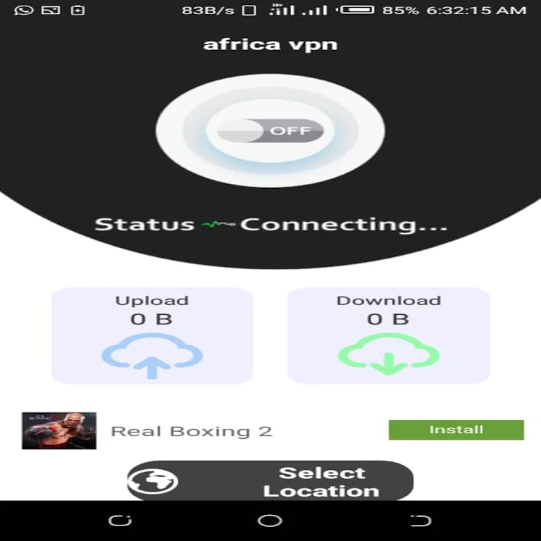 AFRICA VPN Captura de pantalla 0