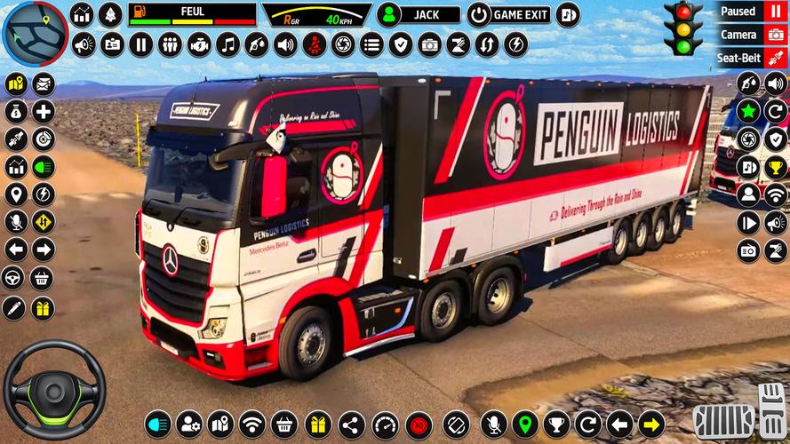 US Truck Driving 3D Truck Game Captura de tela 1