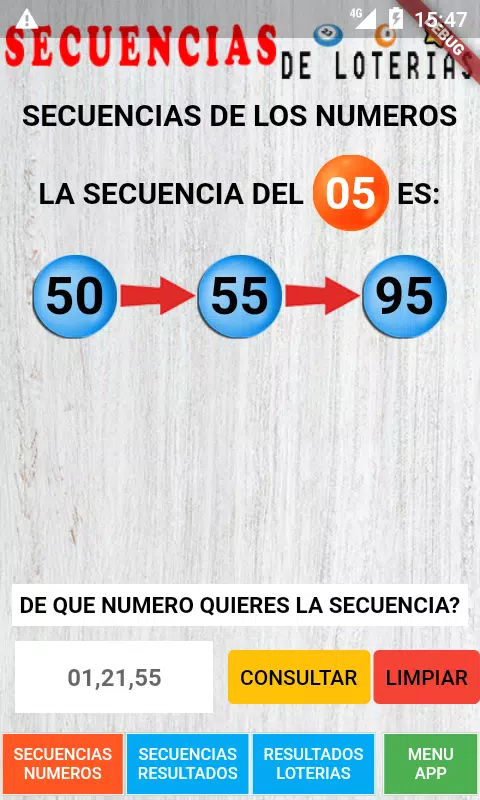 Secuencias de Loterias Screenshot 3