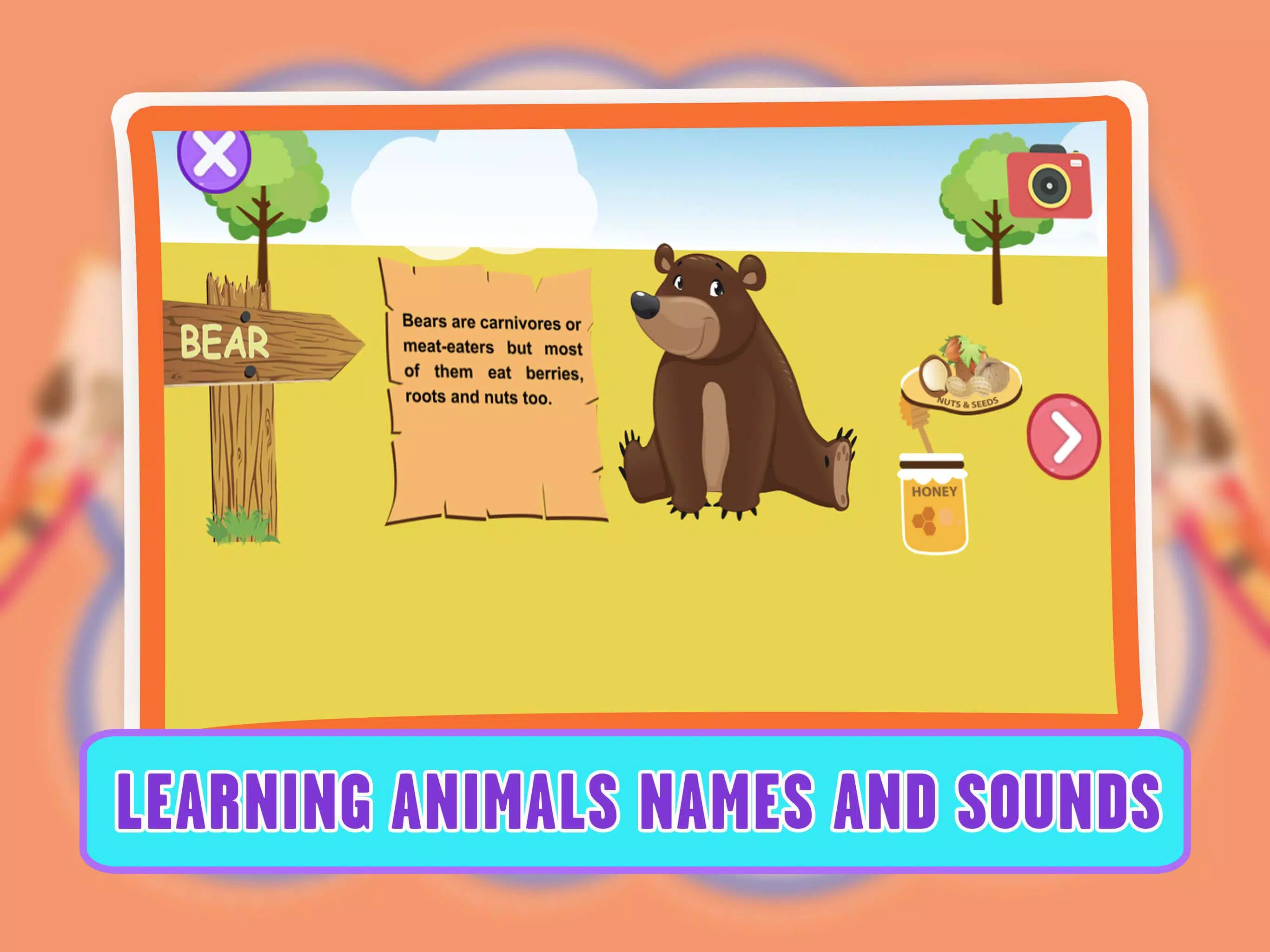 Learning Animal Coloring Games ภาพหน้าจอ 1