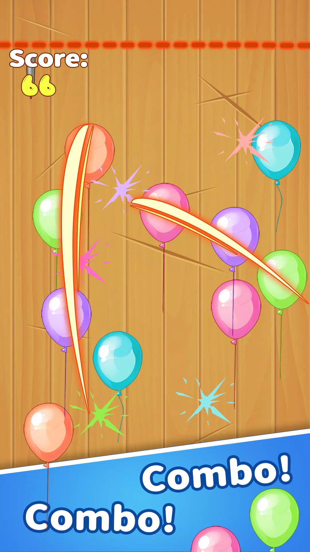 Crazy Breaking Balloons Captura de pantalla 1