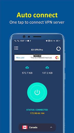 X3 VPN Pro - Fast , Secure & Unlimited VPN ภาพหน้าจอ 1