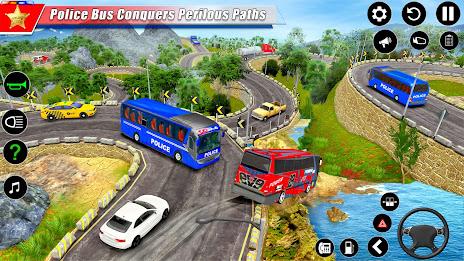 Police Bus Simulator Bus Games Captura de tela 3