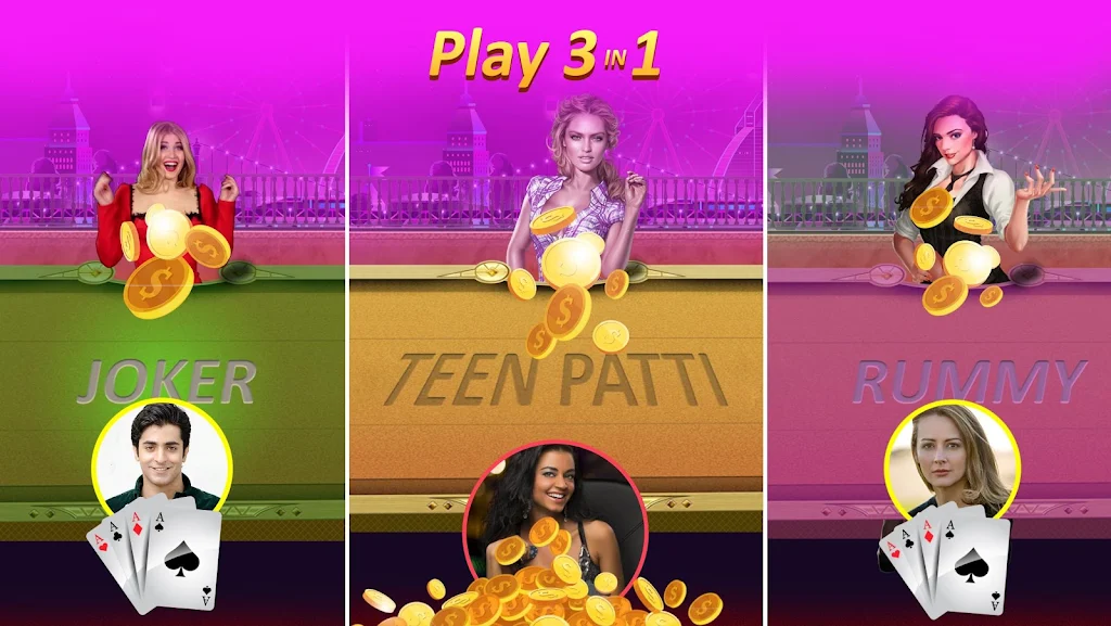 Teen Patti Gold + flash rummy poker callbreak Schermafbeelding 0