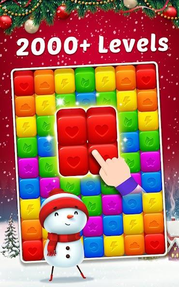 Toy Cubes Pop - Match 3 Game Mod Ảnh chụp màn hình 0