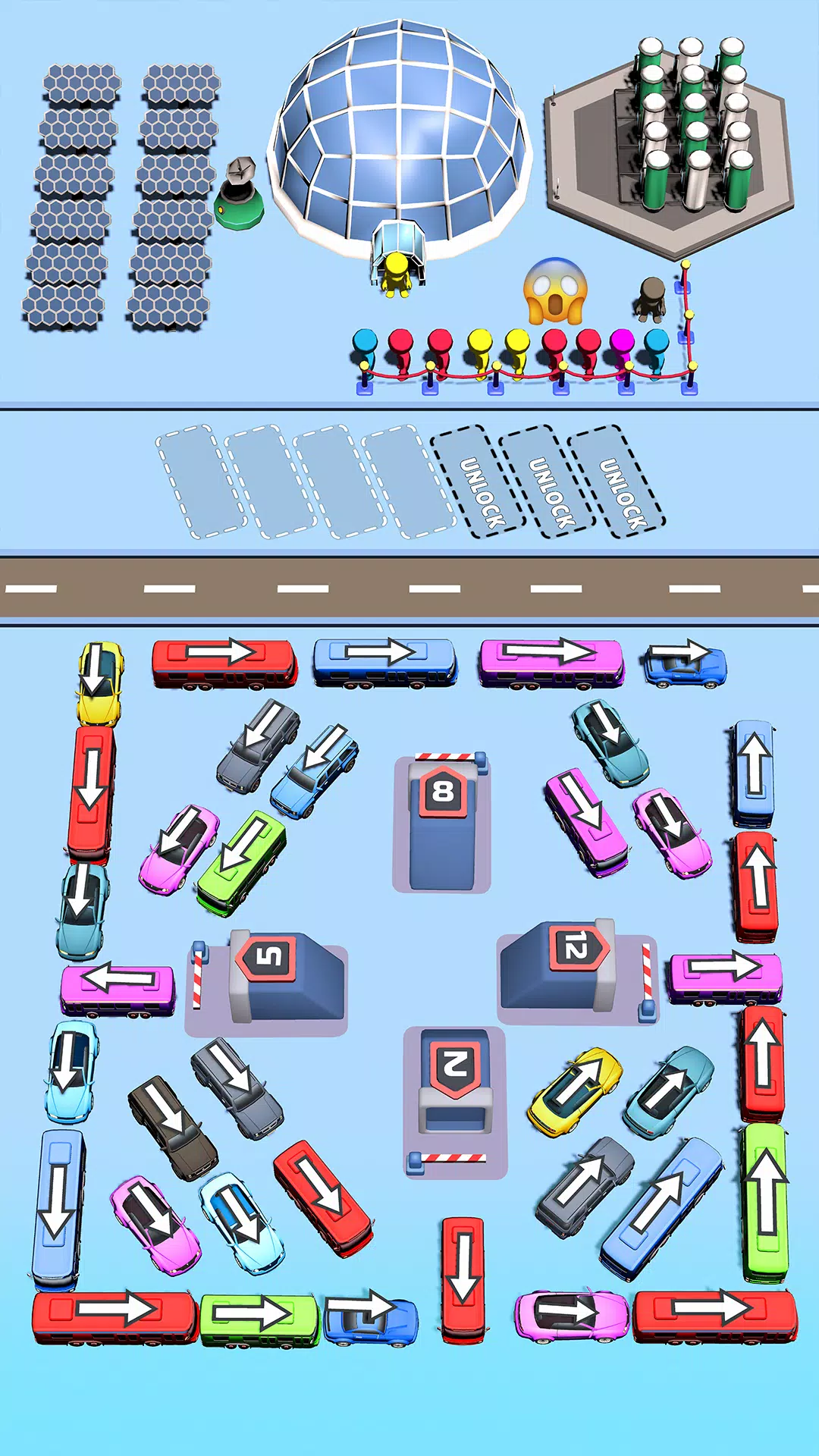 Bus Swipe: Car Parking Jam Screenshot 1