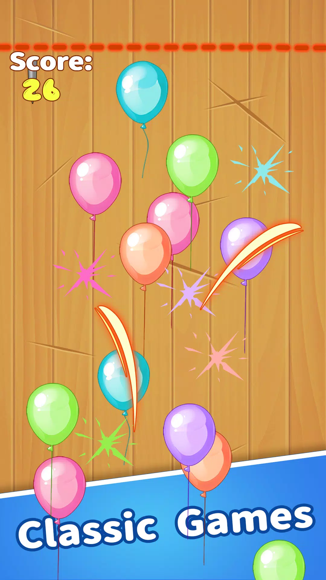 Crazy Breaking Balloons Captura de pantalla 0