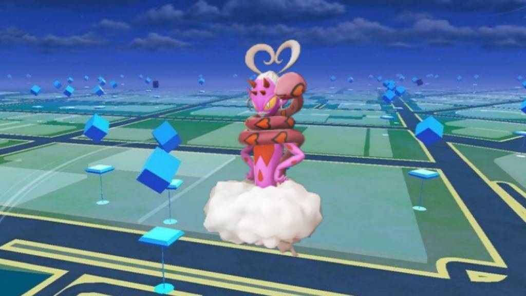 Enamorus encarnado brilhante, que atualmente não está disponível em Pokemon Go