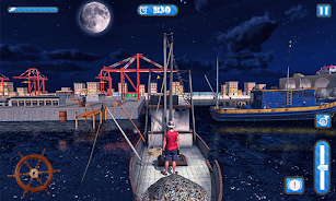 Big Fishing Ship Simulator 3D Captura de tela 0