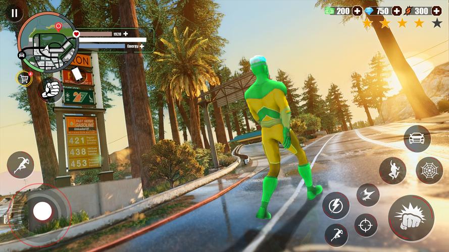Super Rope Hero: Crime City 스크린샷 3