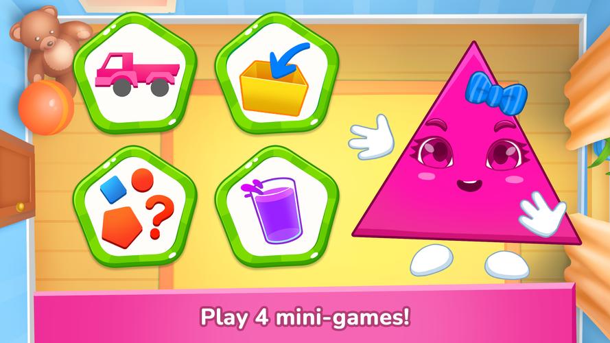 Learning shapes & colors games Captura de pantalla 1