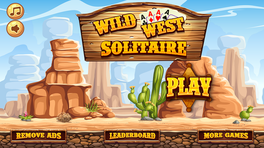 Wild West Tri Peaks Solitaire Ekran Görüntüsü 0