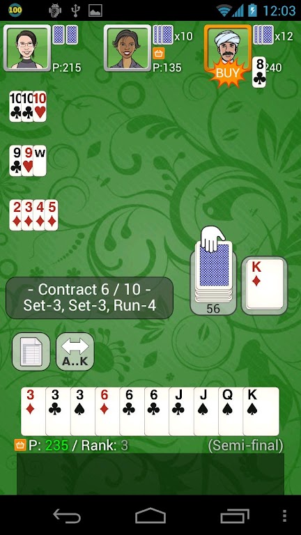 Contract / Shanghai Rummy Free Captura de pantalla 1