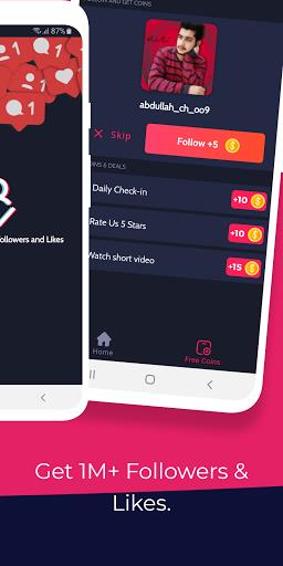 TikFollowers - Get Free Tiktok Followers and Likes Captura de pantalla 1