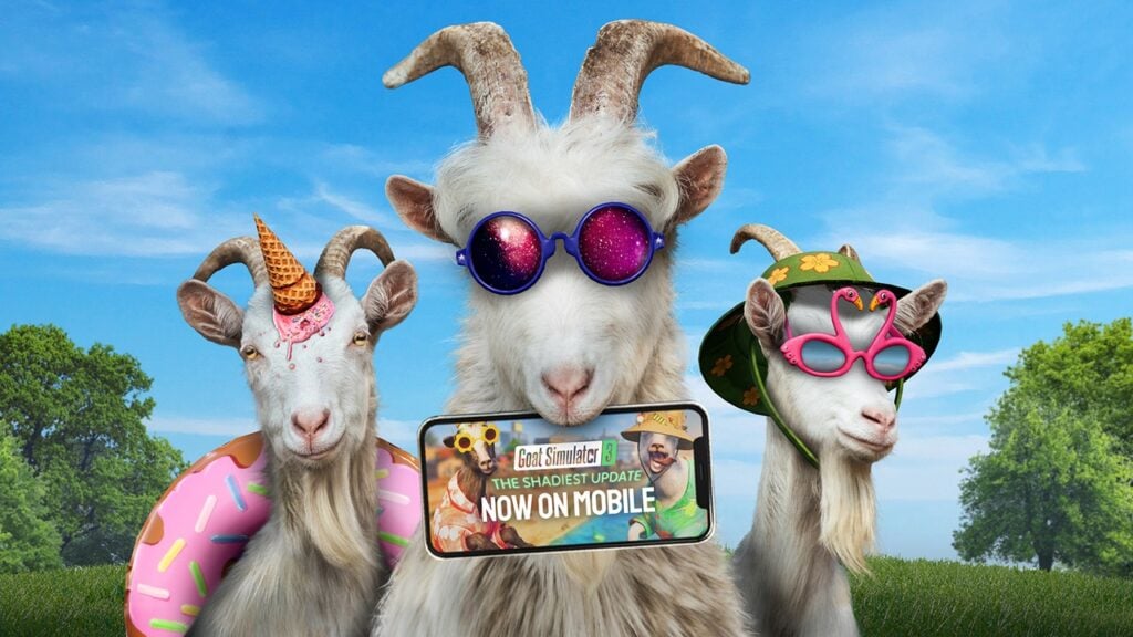 Seien Sie der G.O.A.T mit der neuen Ausrüstung im Shadiest Update von Goat Simulator 3!