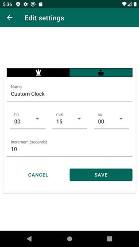 Chess Clock應用截圖第2張