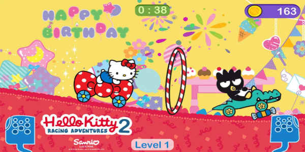 Hello Kitty games - car game Ekran Görüntüsü 2