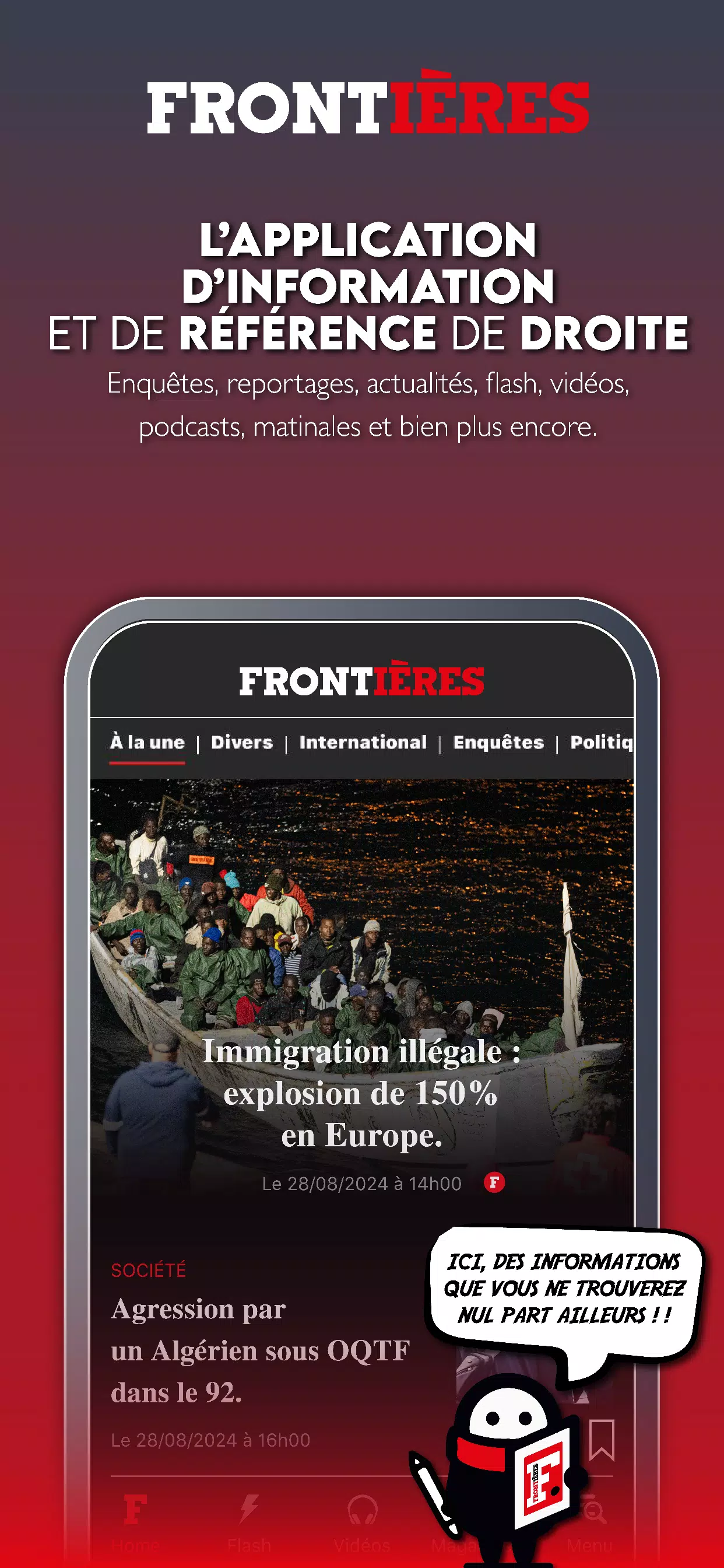 Schermata Frontières Media 0