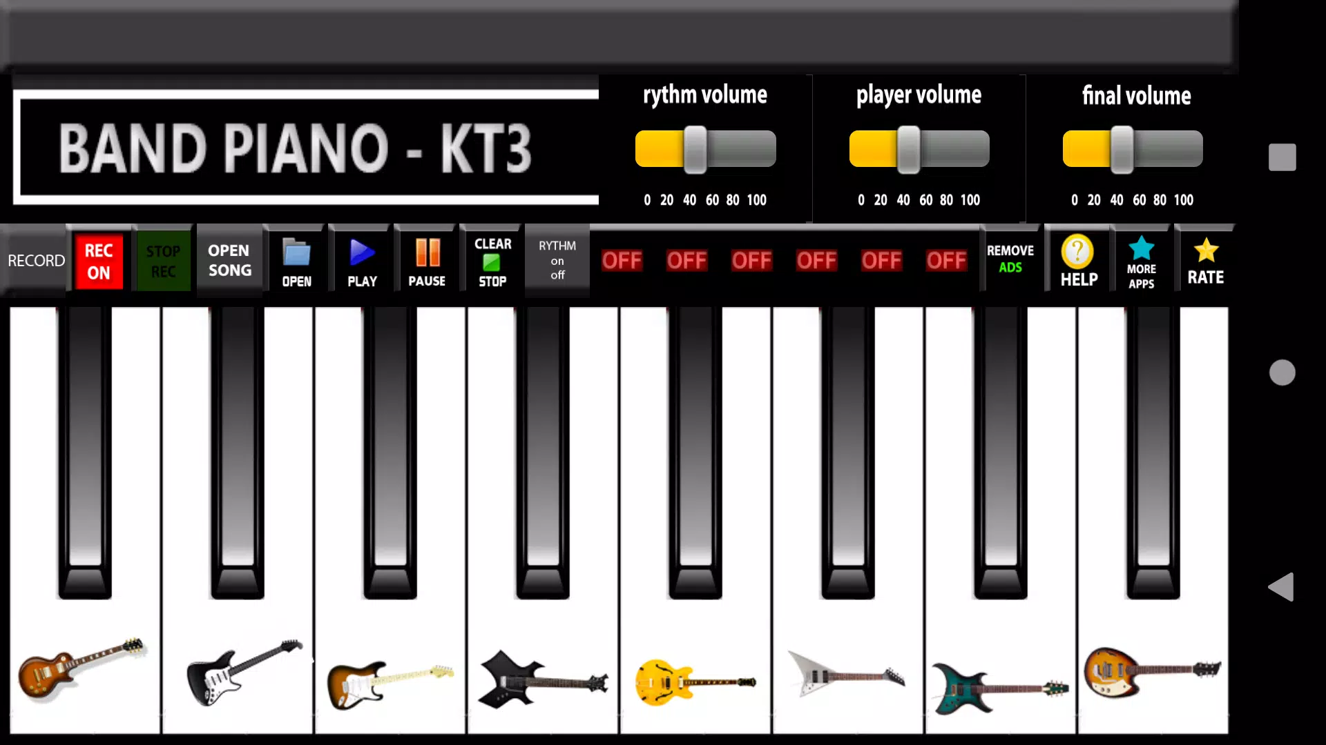 Band piano Tangkapan skrin 2