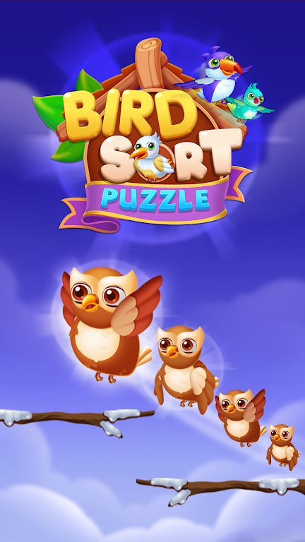 Bird Sort: Color Sorting Game Captura de pantalla 0