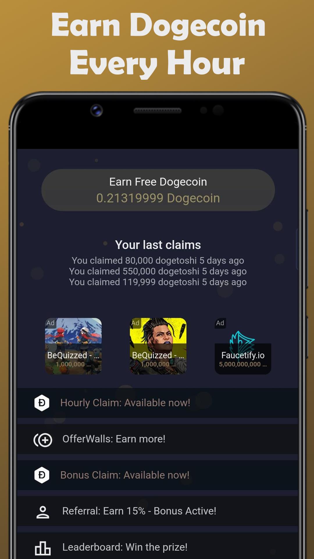 Earn Dogecoin स्क्रीनशॉट 0