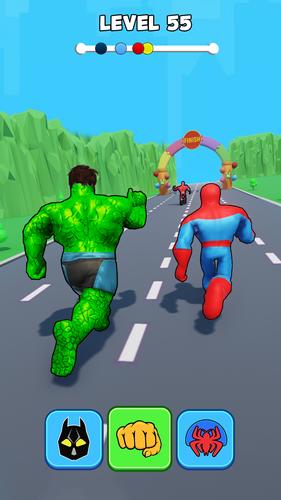 Superhero Transform Shift Game Скриншот 2