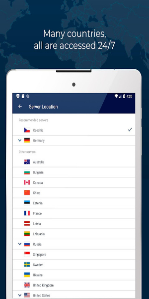 Fast VPN proxy servers with no logs - RUSVPN ဖန်သားပြင်ဓာတ်ပုံ 0