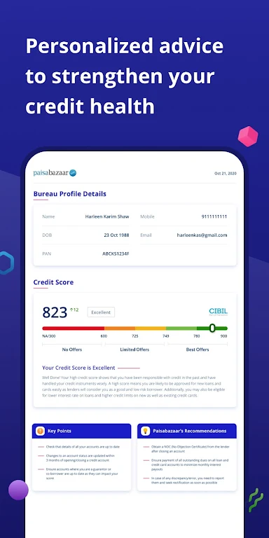 CreditScore, CreditCard, Loans Tangkapan skrin 2