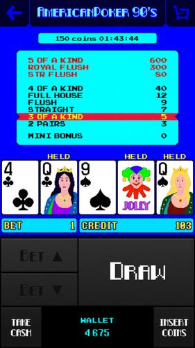American Poker 90's Casino Скриншот 1