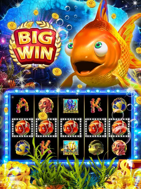 Goldfish Slots: Free Golden Casino Slot Machines スクリーンショット 0