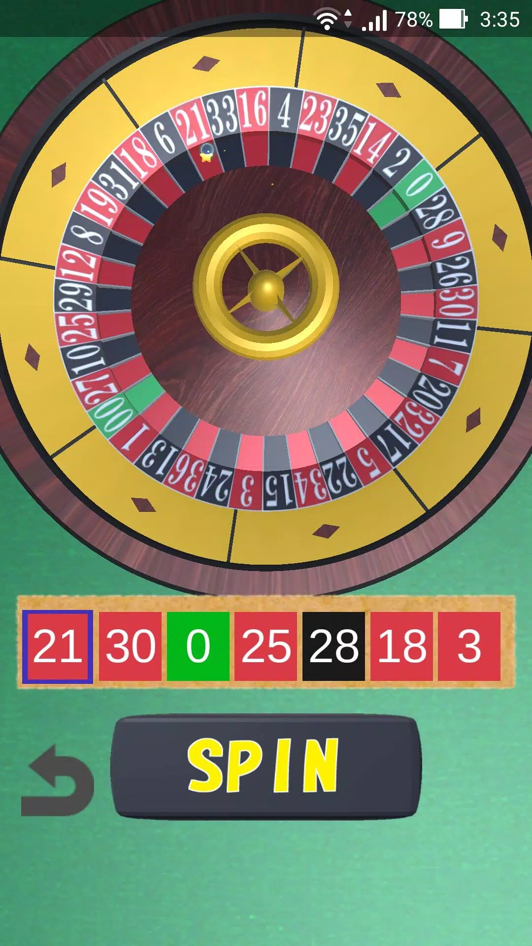 Roulette Wheel Screenshot 1