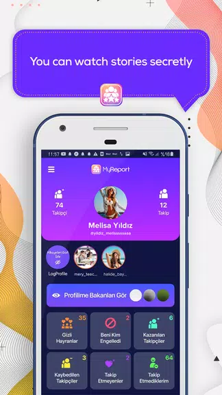 MyReport: View Hidden Accounts Schermafbeelding 1
