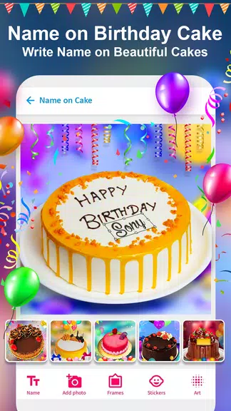 Birthday Photo Frame Maker App Zrzut ekranu 2