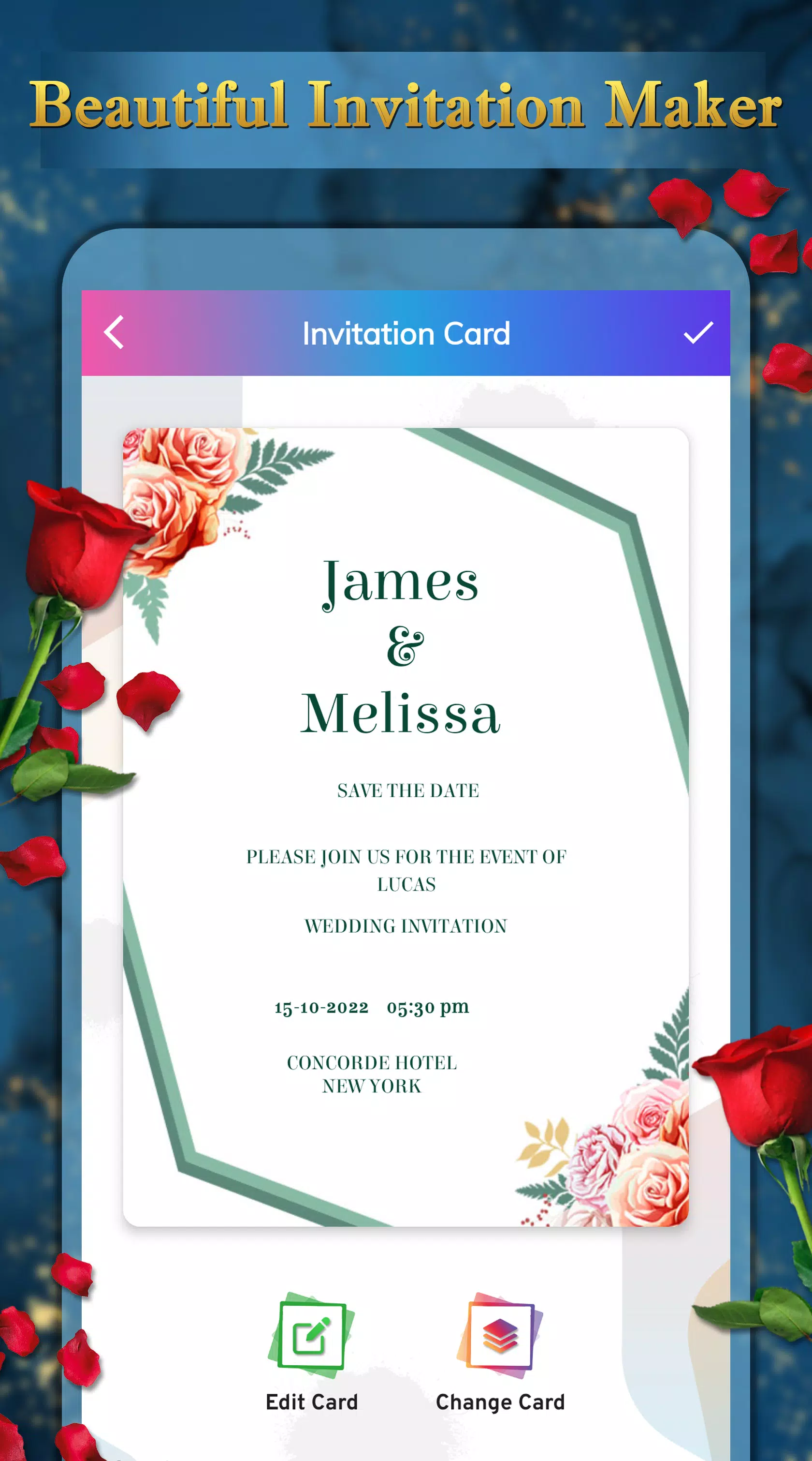 Invitation Card Maker ภาพหน้าจอ 3