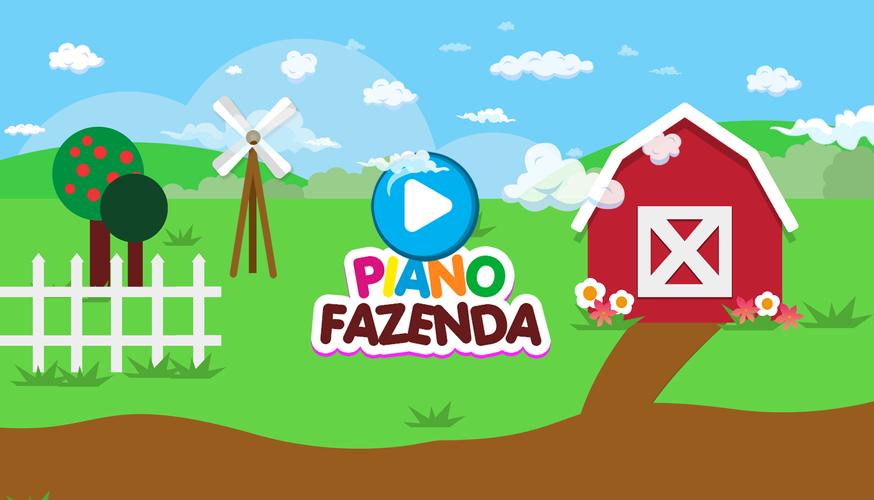 Infant piano with farm animals Screenshot 0