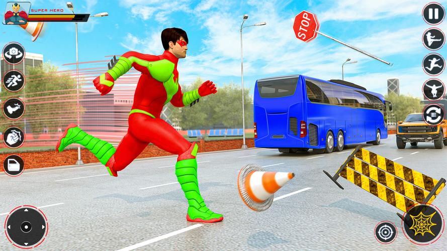 Spider Flying Rope Hero Games ဖန်သားပြင်ဓာတ်ပုံ 3