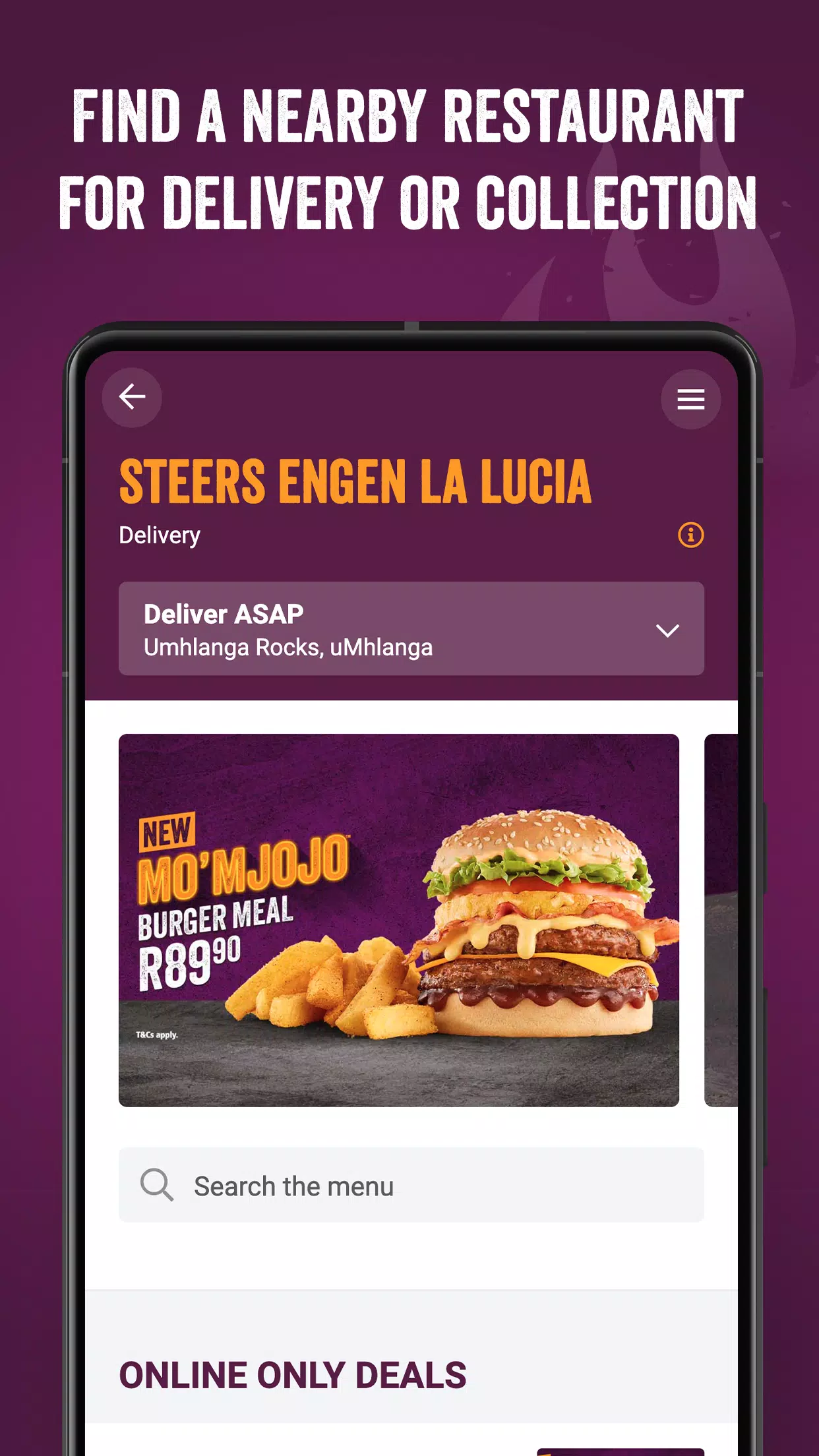 Steers ဖန်သားပြင်ဓာတ်ပုံ 1