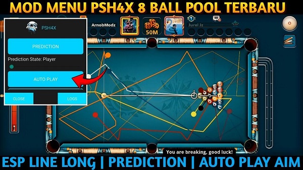 Psh4x 8 Ball Pool Capture d'écran 3