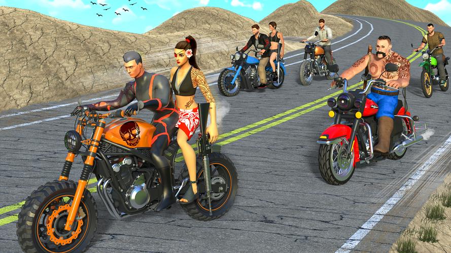Gangster Bike: Real Race Game ဖန်သားပြင်ဓာတ်ပုံ 2