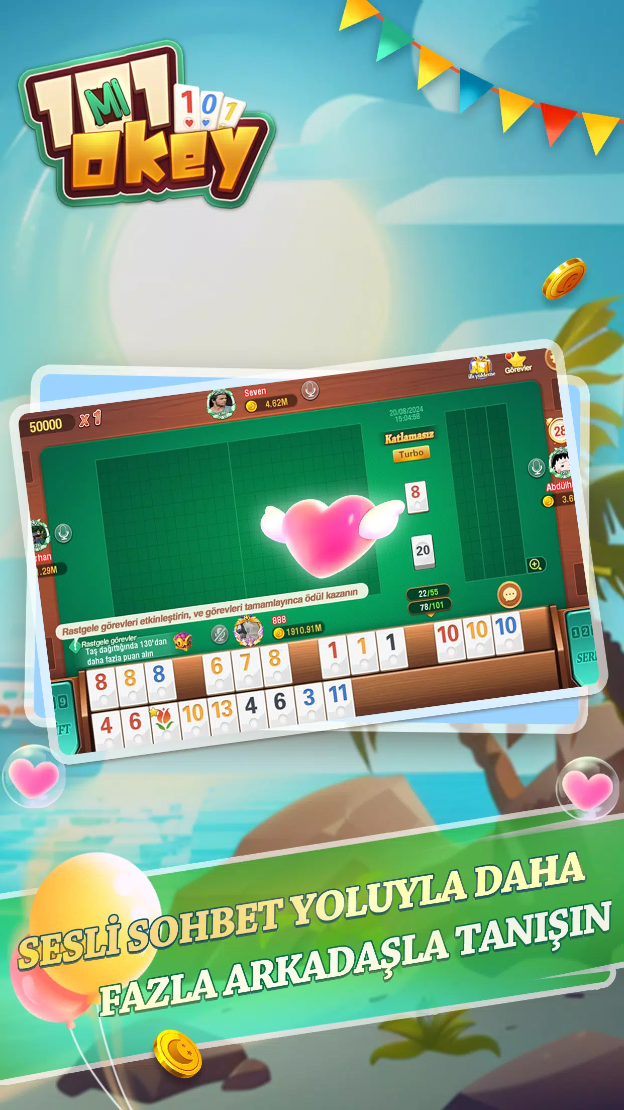 101 Okey Mi&Tavla Скриншот 3