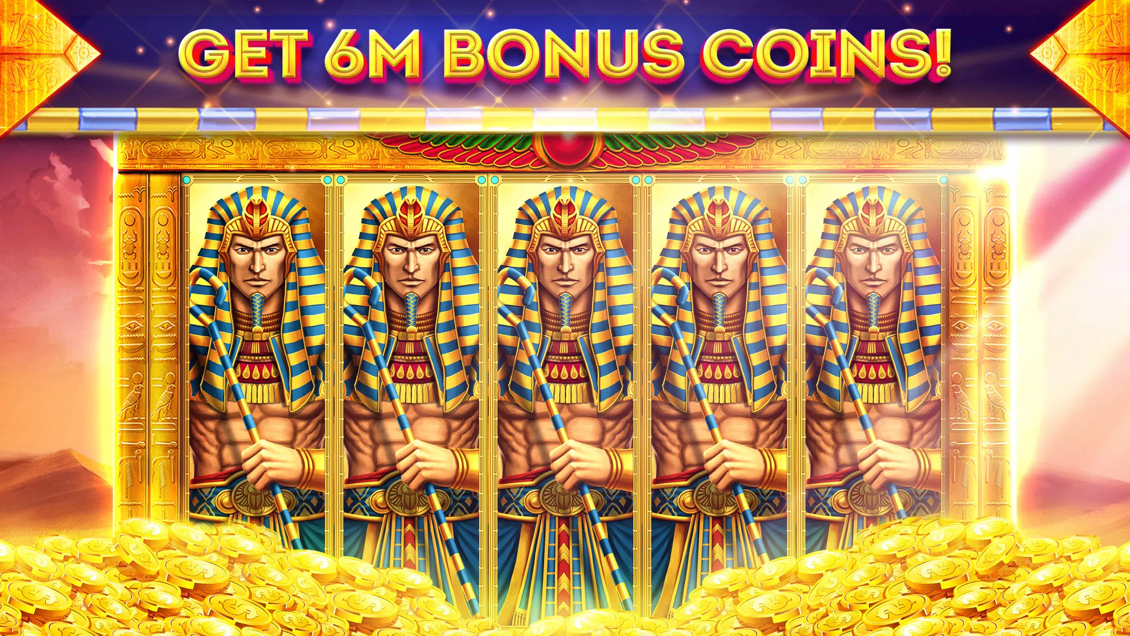 Pharaohs of Egypt Slots Casino Ekran Görüntüsü 0