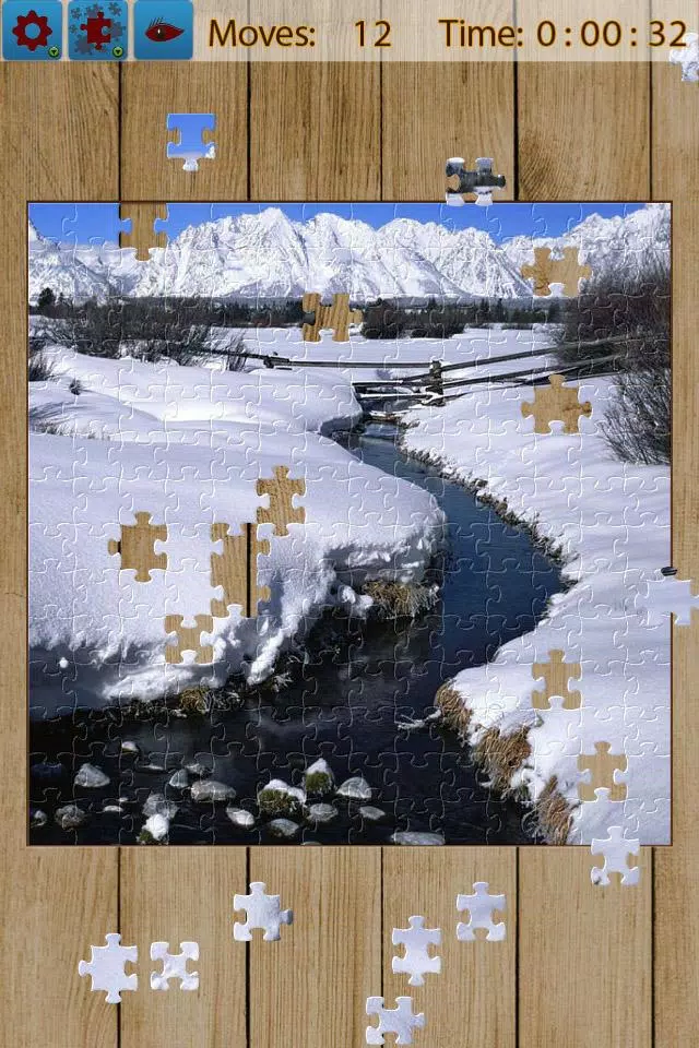 Snow Landscape Jigsaw Puzzles Tangkapan skrin 1