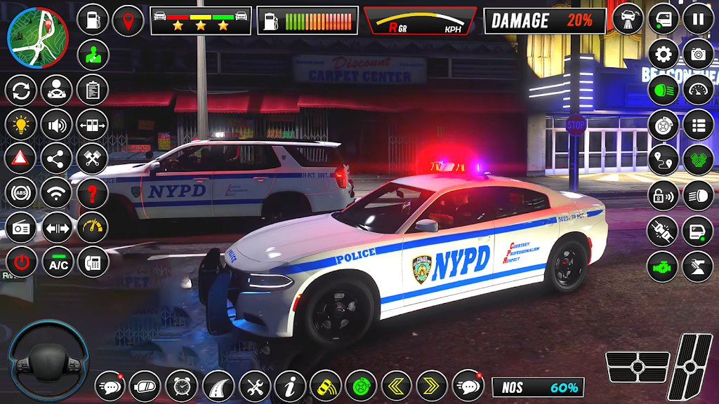 Schermata Police Car Chase: Car Games 3D 1