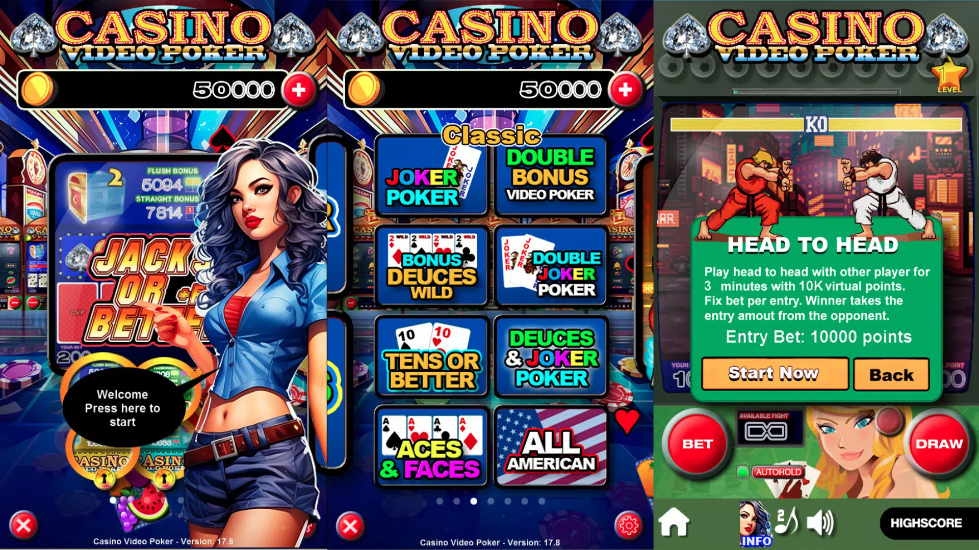 Casino Video Poker スクリーンショット 0